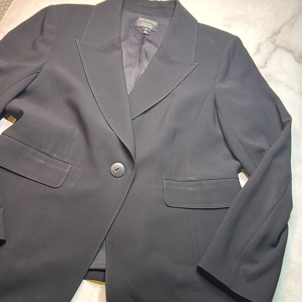 St. John Collection For Nordstrom One Button Blaz… - image 1